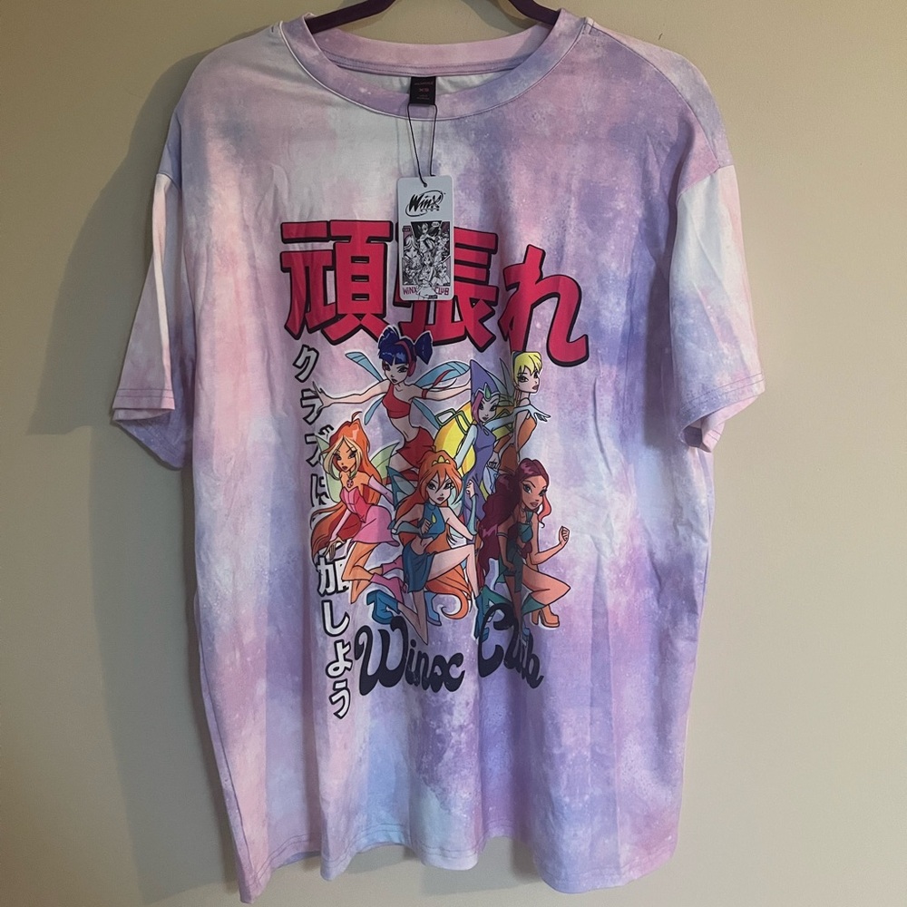 Vintage Winx Club Tie-Dye Oversized T-shirt
